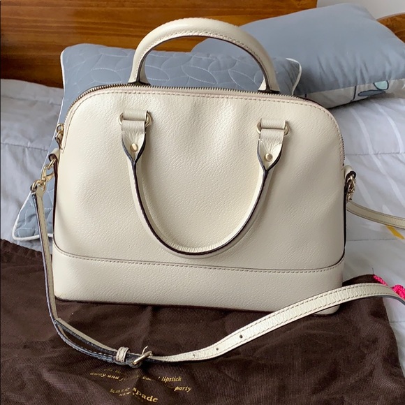 Genuine Kate Spade Cream Satchel. Like new!